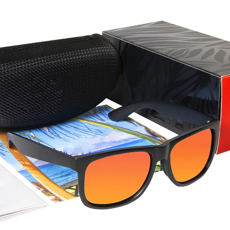 

Red Sands Mirror Polarized Sunglasses Men Classic Design Ultralight Eyewear Frame Square Sport Male UV400 Travel Goggles