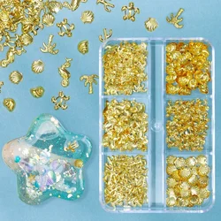 Accesorios de resina epoxi Kawaii, remache de Metal, rellenos de resina de flamenco para relleno de moldes de silicona DIY, suministros de manualidades de estilo oceánico