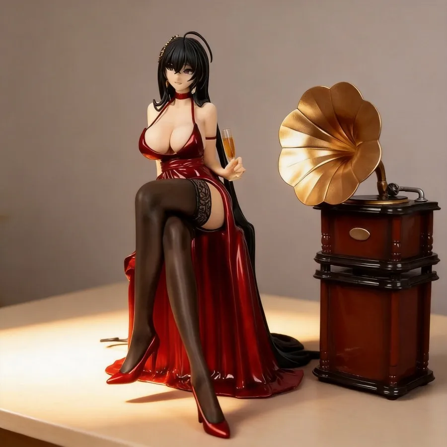 

Azur Lane Taihou Formal Red Dress Version 22cm PVC Beautiful Anime Figure PC Case Decoration Gift