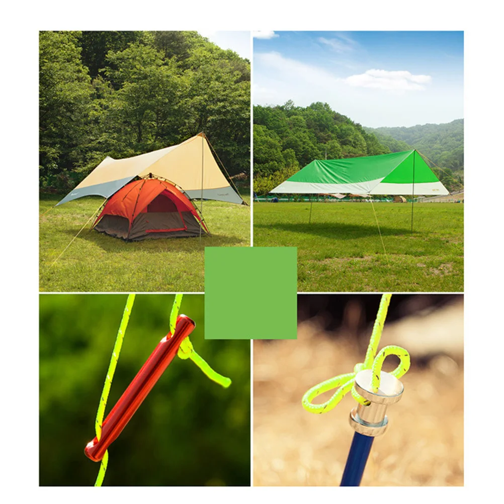 

20m Green Reflective Tent Rope Nylon Paracord Strong Durable Camping Guyline Cord Packaging Velarium Tent Rope