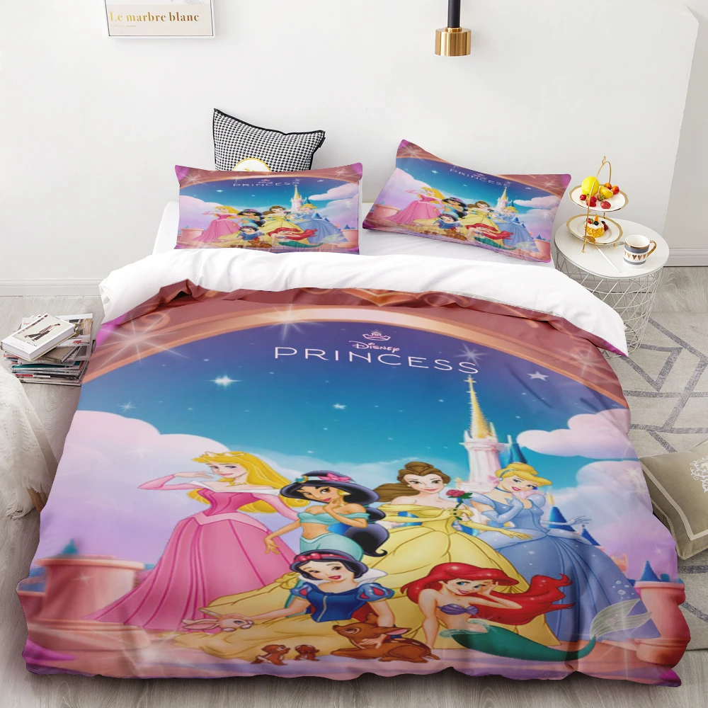 

Пододеяльник Disney Snow White, комплект постельного белья серии Princess, детский комплект постельного белья, комплект из 3 предметов, размер King Queen, лучшие подарки