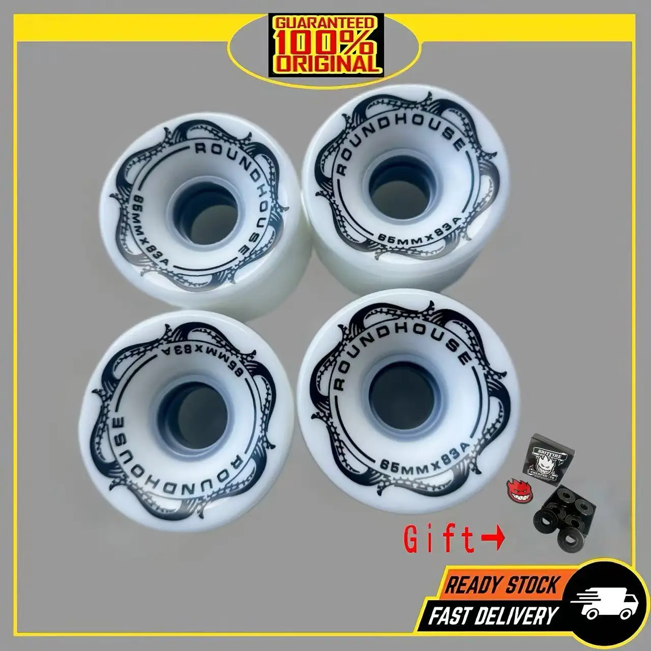 Carving Land Surf Skateboard Wheels PU Material Longboard Wheels 69mm 78A 80A Very Elastic and Wearproof Good Quality view 2