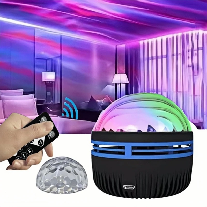 Mini LED Starry Sky Projection Light Bedroom Atmosphere Lights with Remote Control for Home Decor Room Christmas Party Disco