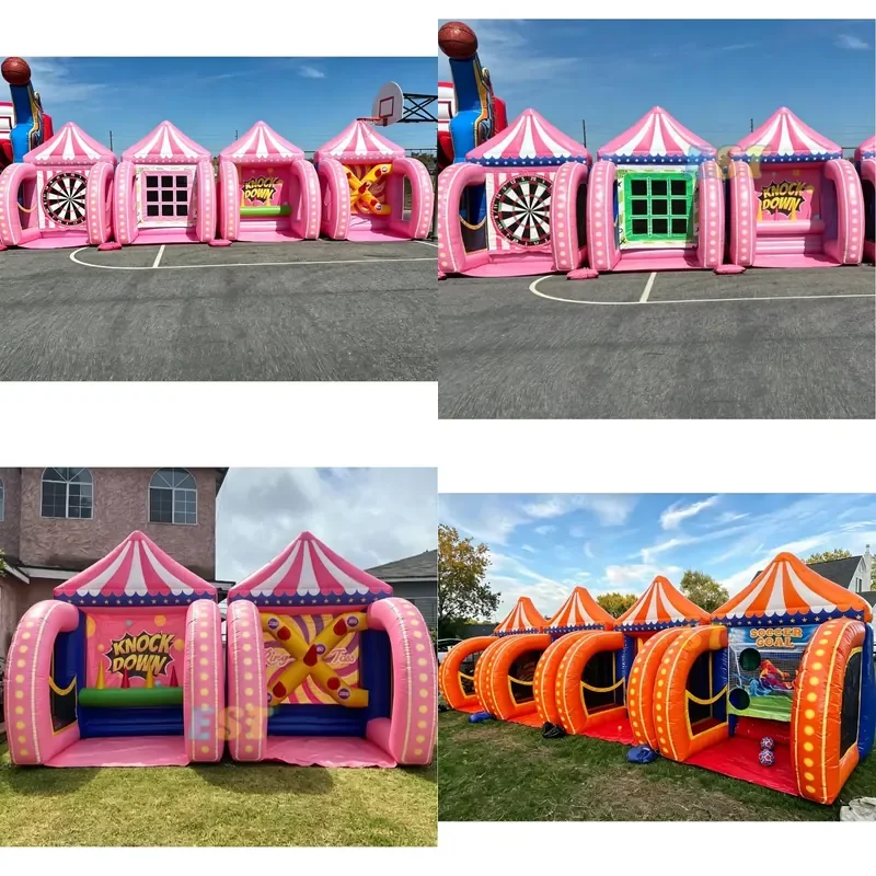 PVC Inflatable Carnival Basketball Football Shooting Games Carnival Inflatable Games Custom Inflatable Carnival Dart