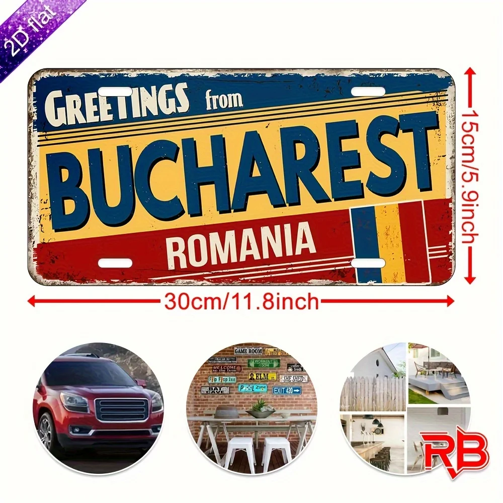 2D Flat 1pc - Metal Sign, UV Printed 