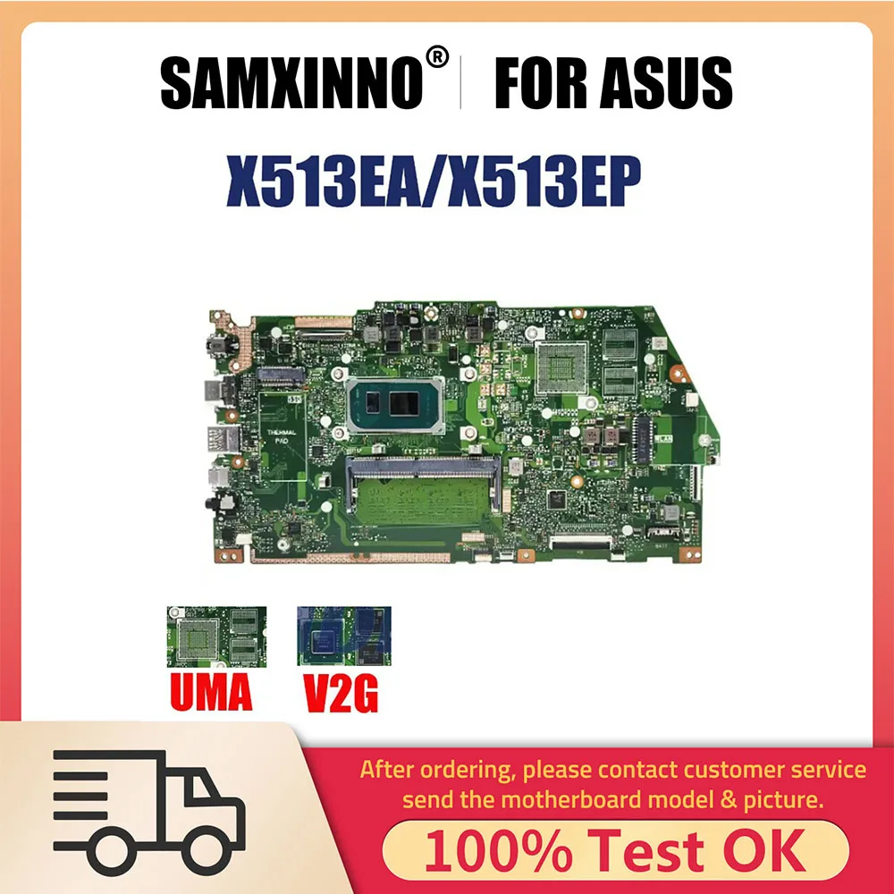 

Notebook Mainboard For ASUSX513EA X513EP X513EQ R513E K513E F513E A513E Laptop Motherboard CPU I3 I5 I7 10th 11th Gen 4G 8G RAM