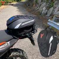 Bolsa trasera motocéntrica impermeable para motocicleta, bolsa de asiento trasero duradera multifuncional, mochila para casco de ciclista de alta capacidad de 37L