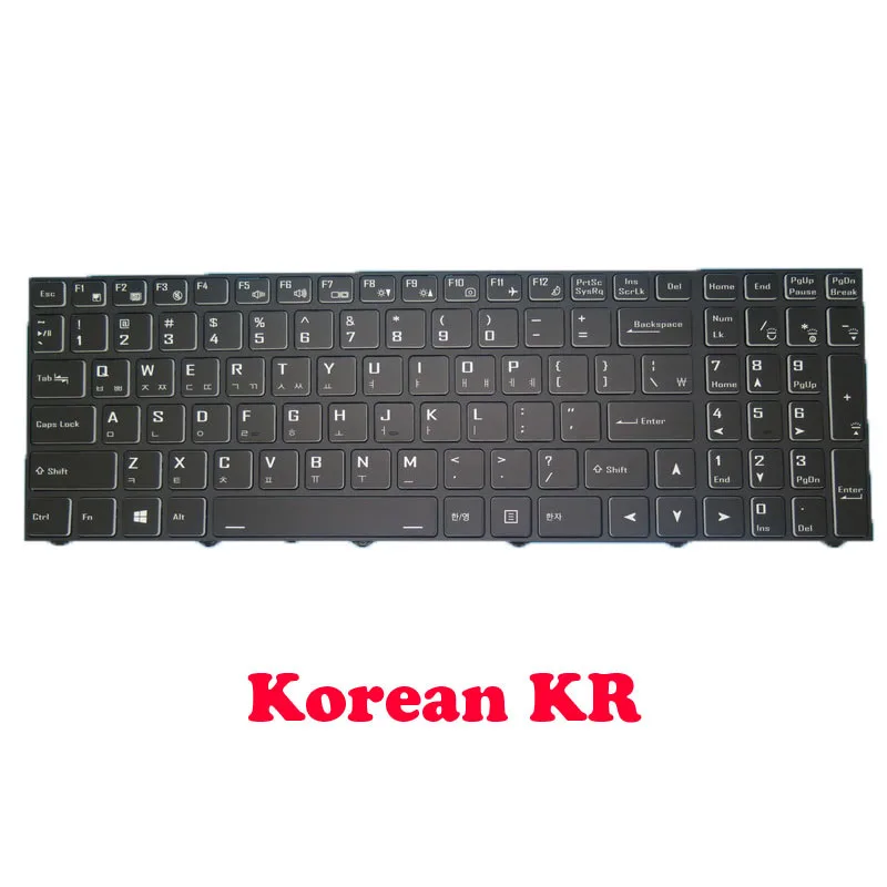 Imagem -06 - Teclado Retroiluminado para Laptop para Gigabyte a5 x1 a5 k1 a7 x1 a7 k1 Estados Unidos Eua Alemão gr Moldura Preta