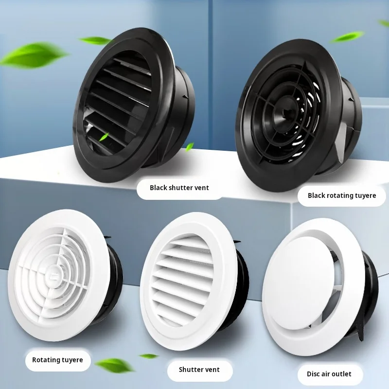 1PCS Circular Fresh Air System Air Outlet Louver Ventilation Exhaust Outlet Ventilation Air Intake Vew Air Outlet Hardware