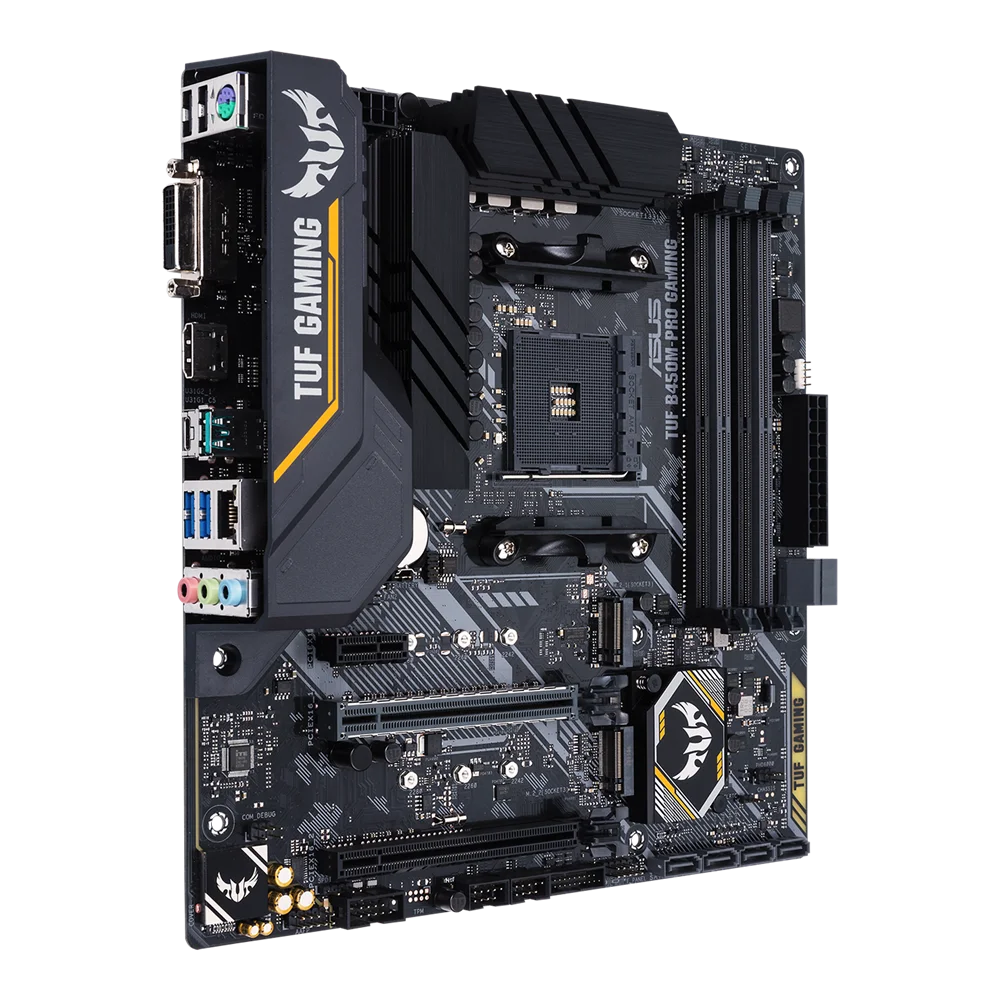 B450 Motherboard AM4 ASUS TUF B450M-PRO GAMING Support CPU Ryzen R5-5600X R5-5500 R7-5800X R7-5800X3D R3-3100 M.2 mATX placa mãe