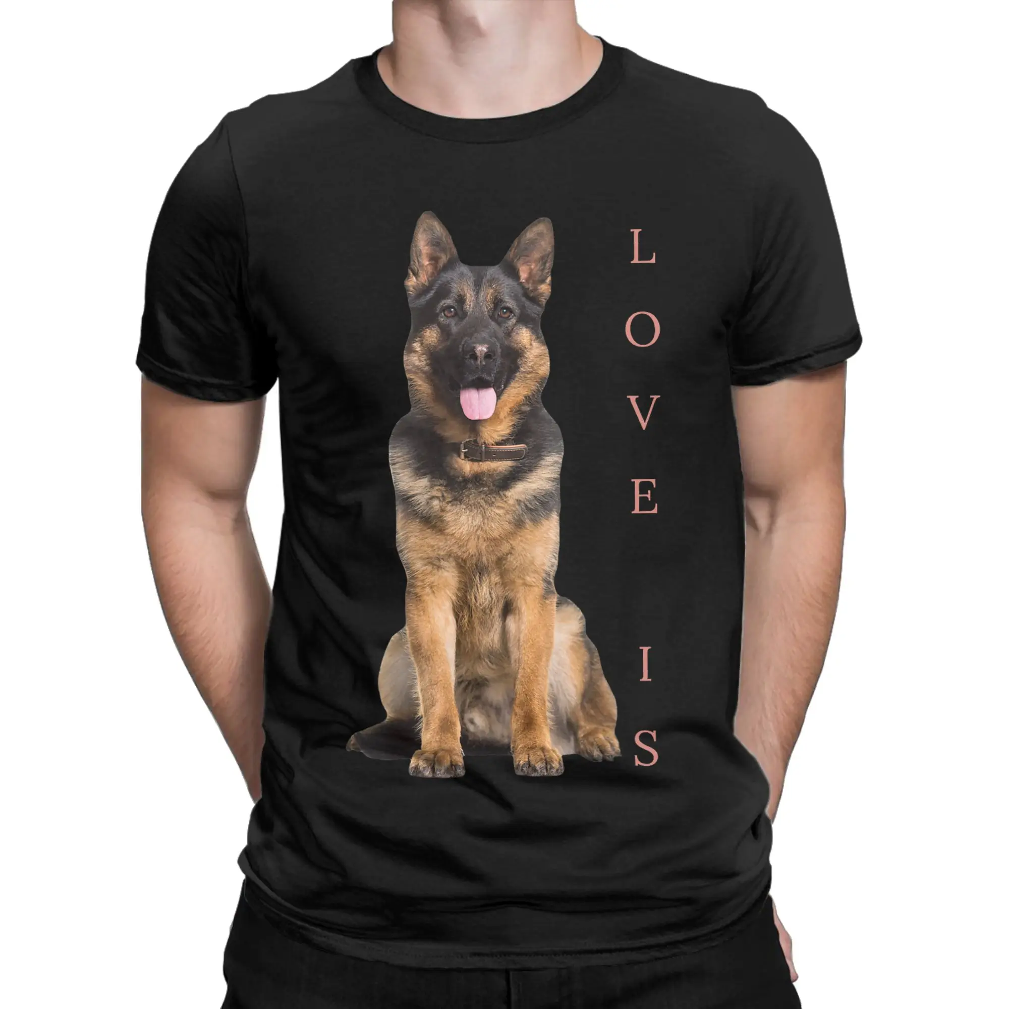 Men Women's German Shepherd Shepard Dog Mom T Shirt  Cotton Tops Vintage Short Sleeve Round Collar Tees 4XL 5XL 6XL T-Shirt