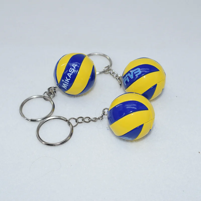 MIKASA Mini Volleyball Keychain 3.8CM Ball Keychain Pendant PVC Pendant Competition Prizes Business Gifts