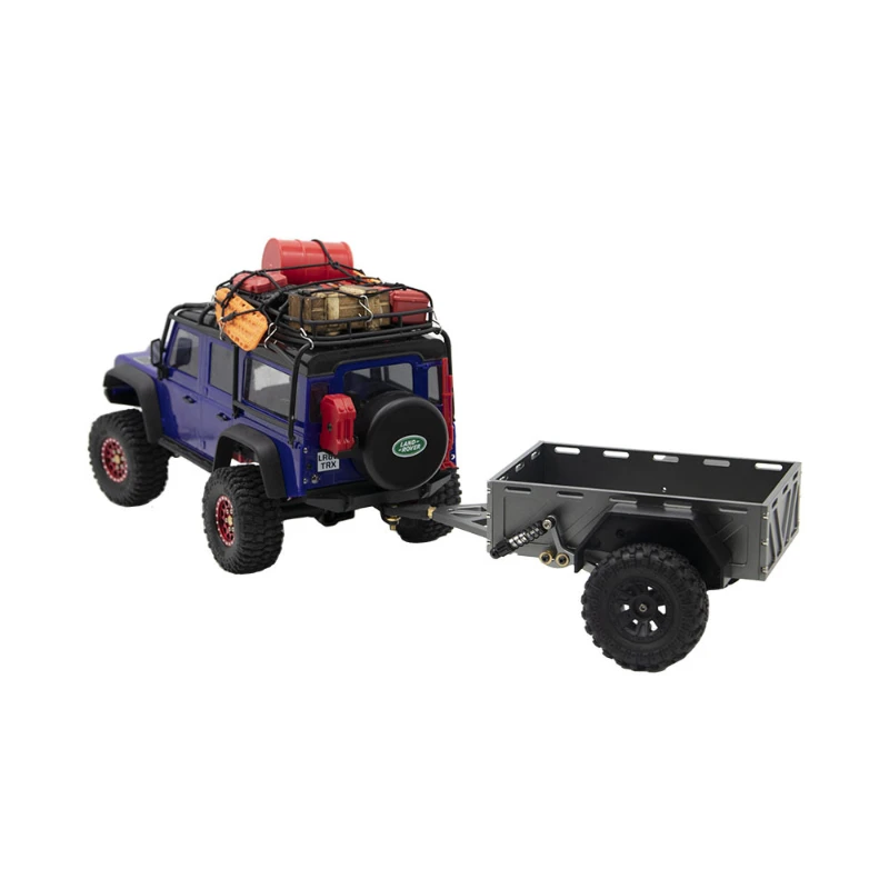 

CNC алюминий 1/18 вспомогательный прицеп с креплением сцепки для RC Crawler TRX4M Бронко защитные весы аксессуары