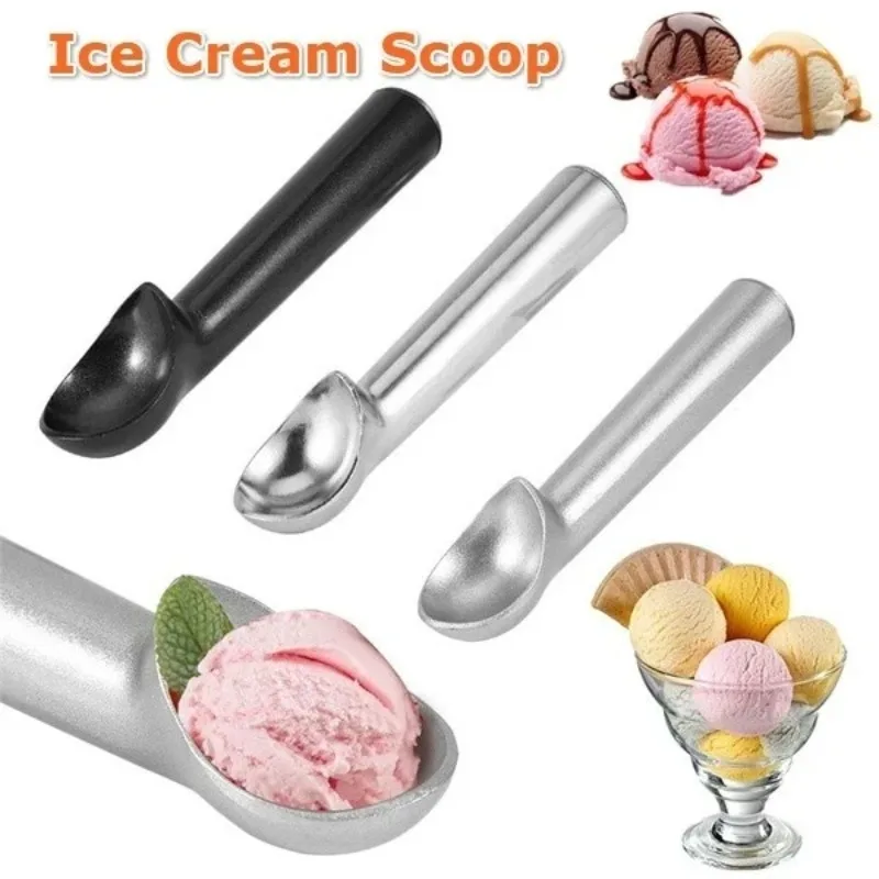 

3 Types Portable Metal Non-stick Anti-feeze Ice Cream Scoop Spoon Kitchen Tool