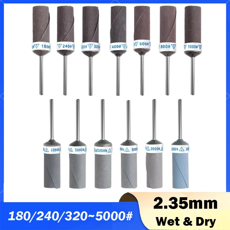 

2~10Pcs 180-5000Grit Sand Paper Bar Sandpaper Rotary Cutter 2.35mm Shank Rod Rotary Abrasive Grinder Tools Accessories Wet Dry