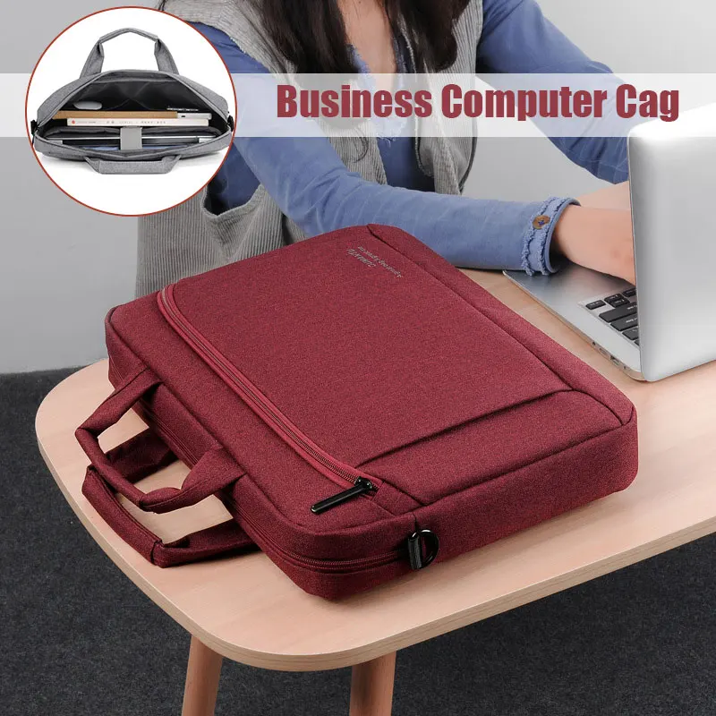 13/14/15 in Aktentasche Business tragbare Laptop Dokument Bagnotebook Cover Case Arbeit wasserdichte Umhängetasche für den täglichen Gebrauch