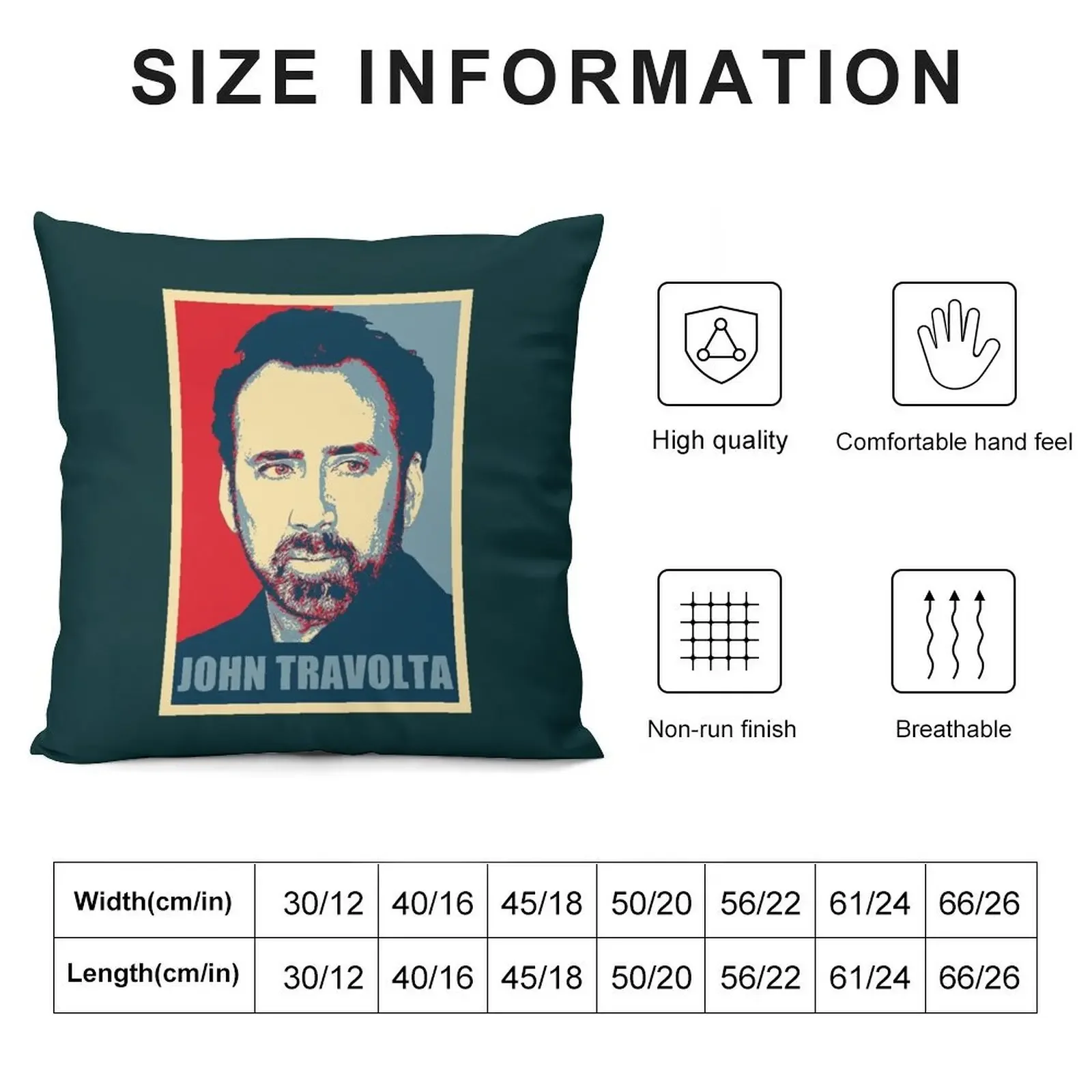 Nicolas Cage John Travolta Throw Pillow Plaid Sofa Luxury Pillow Cover ornamental pillows for living room pillow