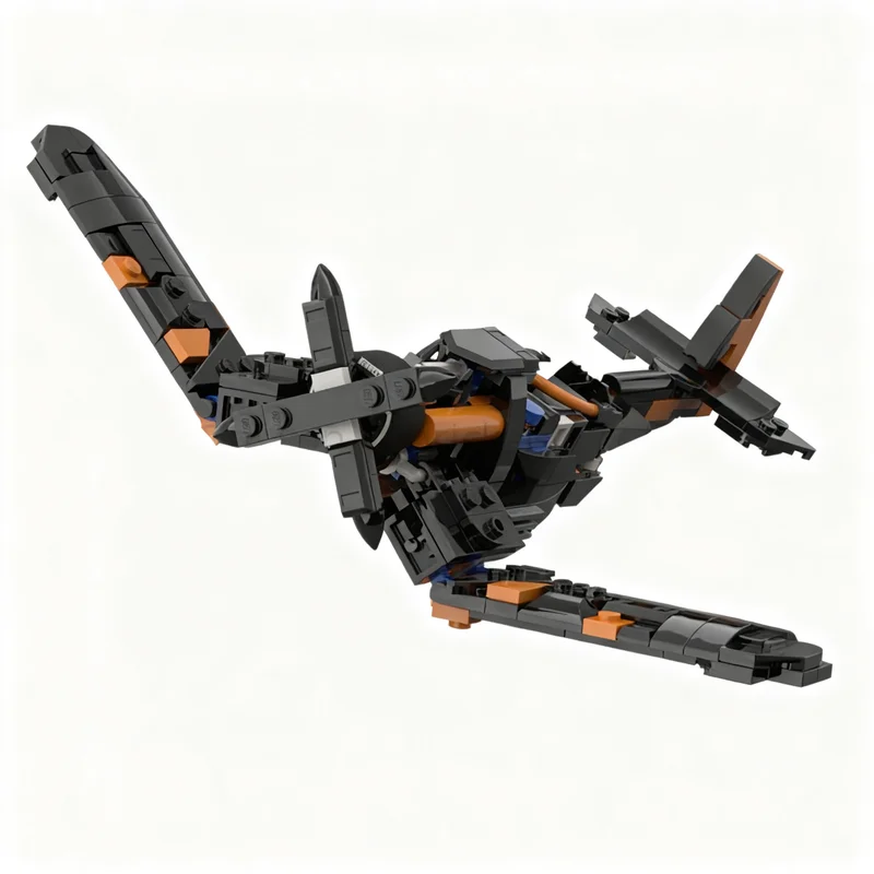 234pcs MOC City Champions McLarened F4U Corsair 77251 ALT Model Christmas Gift Creative Assembly Home Decor Set