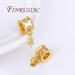 18K Real Gold Plated Pendant Charms with Pearl Pendants Mounting,DIY Necklace Bracelets Accessories,Jewelry Making Supplies