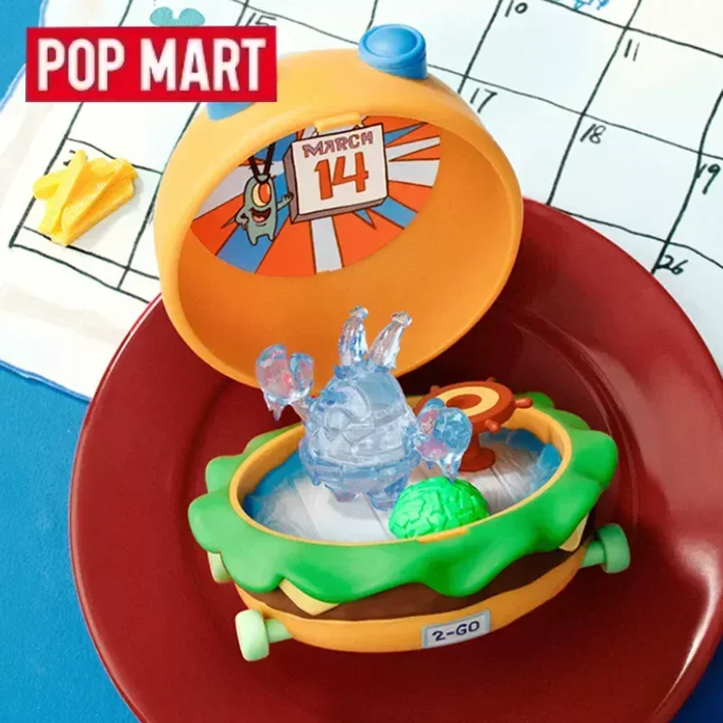 

POPMART SponSeBob Krabby Patty Bestsellers Series Blind Box Toys Mystery Box Mistery Caixa Action Figure Surprise Cute Model