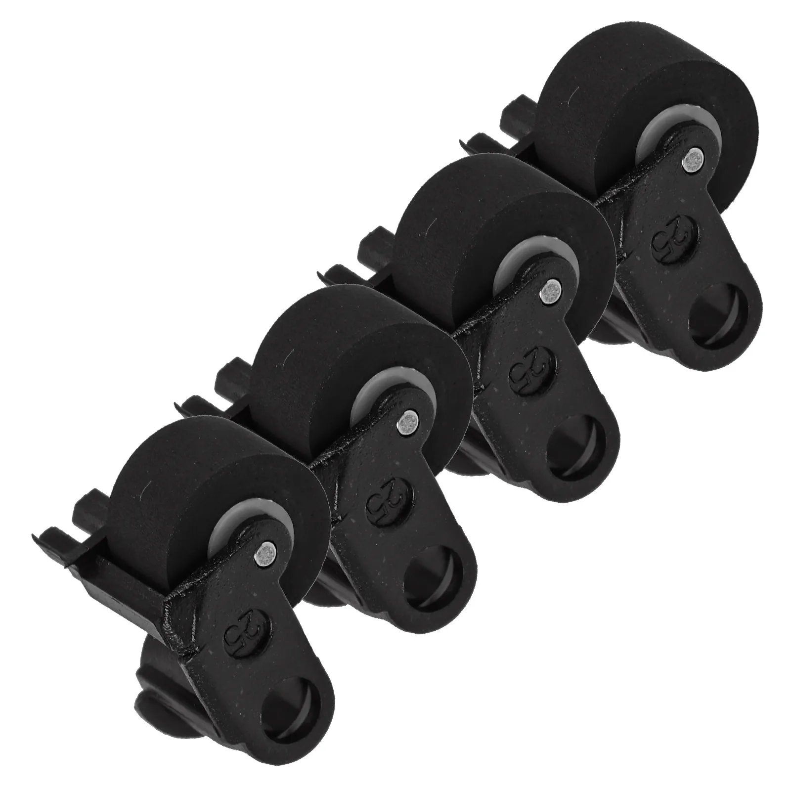 4 Pcs Cassette Deck Pinch Roller Wheel for Video Machine Tape Black Small Wheels