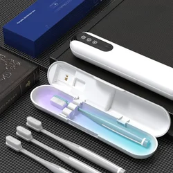 Travel Sterilization Portable Toothbrush Storage Box UV Sterilization and Drying Toothbrush Box Tableware Disinfection Box