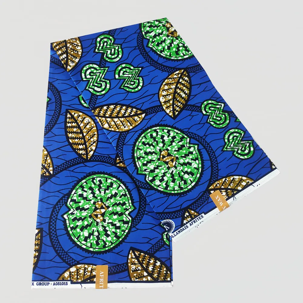 Tela estampada 100% poliéster de alta calidad, lomo africano, nuevo diseño colorido para ropa de moda, vestido, 5,22 m por pieza