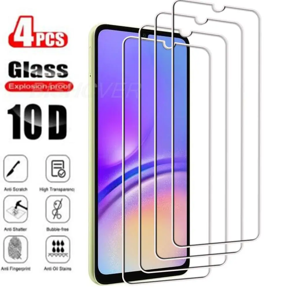 4Pcs Tempered Glass FOR Samsung Galaxy A05s A05 6.7