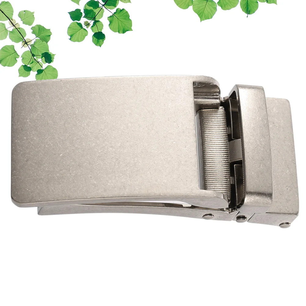 مشبك حزام للرجال، بديل قفل حزام معدني بسقاطة أوتوماتيكية للرجال، أبازيم حزام فضية للرجال #2
