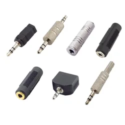 3.5mm male Jack Coupler 3.5 mm Female to 3.5mm Female Jack plug 3 pole audio Stereo Coupler Socket Adapter connectors 1/5pcs