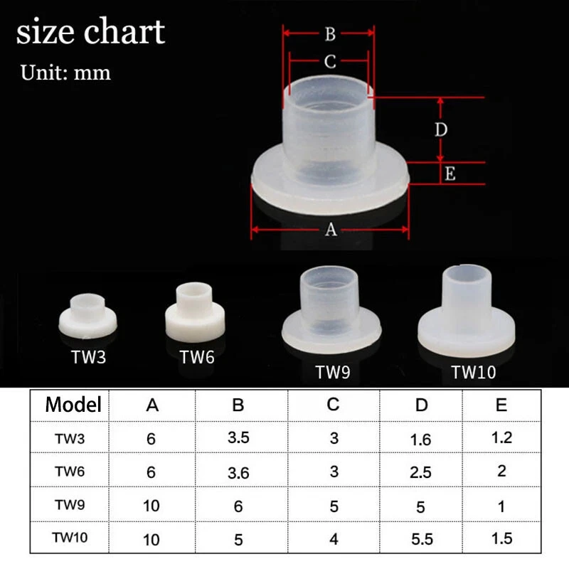 Screw Nylon Transistor Gasket TW3 TW6 TW9 TW10 The Step T-Type Plastic Washer Insulation Spacer Screw Thread Protector