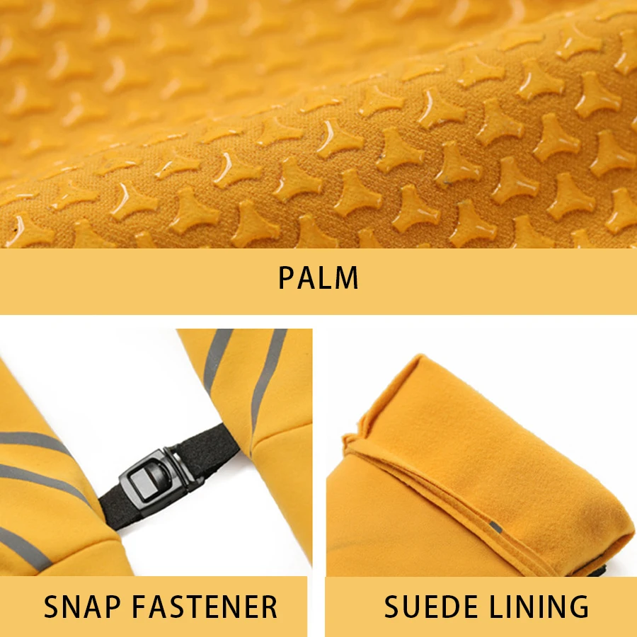 قفازات ركوب الدراجات الشتوية للرجال والنساء قفاز ركوب الدراجات من الصوف الدافئ لركوب الدراجات قفازات مقاومة للماء تعمل باللمس