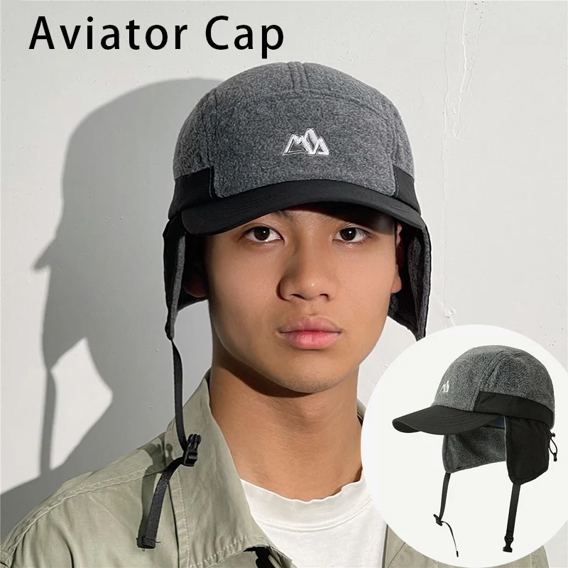 

Бейсбольная кепка с цветными блоками в американском стиле, шляпа-ловушка, откидная шапка-ушанка, ветрозащитная кепка-авиатор, термобелье для мужчин, зимняя шапка