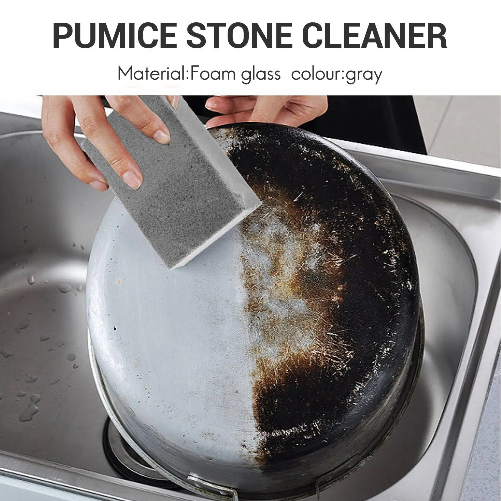 -HOPE 4 Pack Grill Griddle Cleaning Brick Block,Kitchen Bathroom Cleaning Pumice Block, De-Scaling Cleaning Stone For Removing S