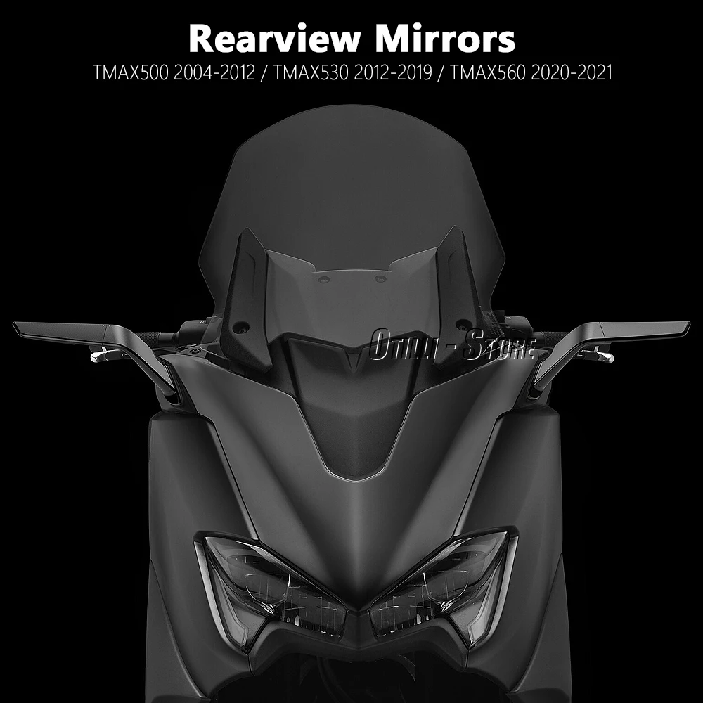 Motorcycle Mirrors Stealth Winglets Mirror Kit Rotatable For YAMAHA T-MAX 560 2020 2021 TMAX 500 2004-2012 T-MAX530 2012-2019