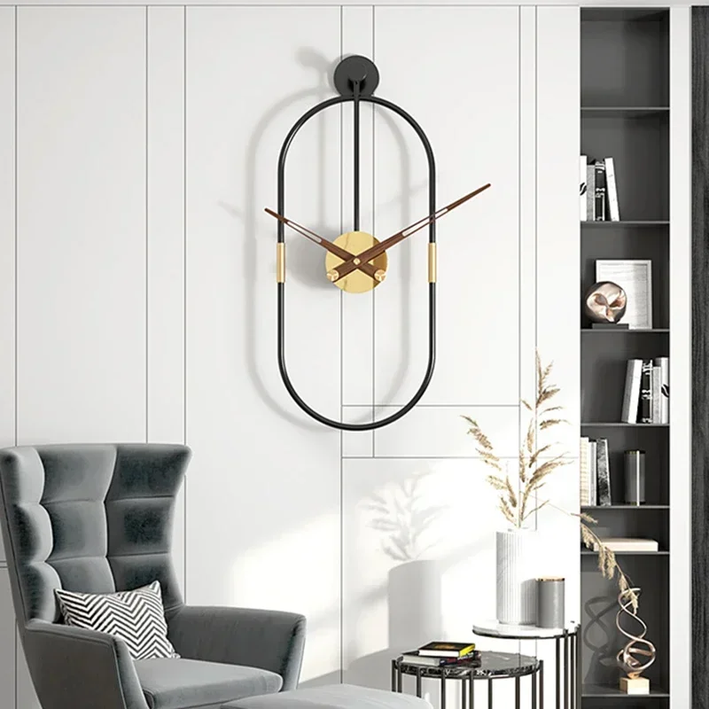 Modern Metal Clock for Living Room Easy Installation Decorative Reliable Performance Modern Style Easy to Install Handcrafted