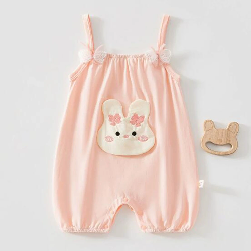 Summer Baby Clothing Cotton Thin Sleeveless Infant Baby Romper For Boys And Girls Cute Unisex Newborn Jumpsuit