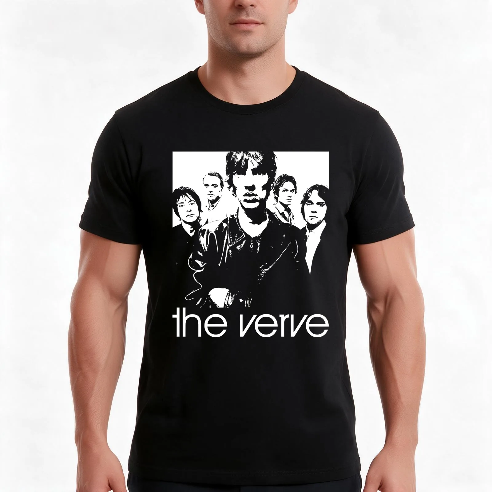 Rock Most Trending Band Reunite Singer Songwriter Guitar Drums The Verve 90S Cute Gifts T-Shirt Summer Casual Cotton Tee