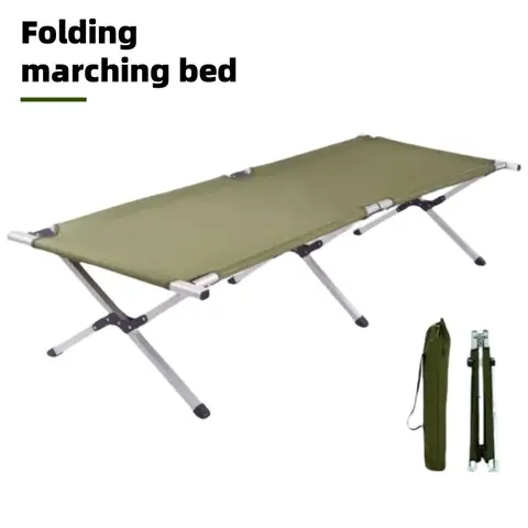 야외 캠핑 침대 초경량 휴대용 알루미늄 합금 침대 접이식 슬리핑 침대 bivouac 하이킹 피크닉 더블 의자 캠핑 침대