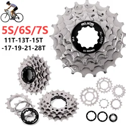 5/6/7 Speed Bike Freewheel 11-21/26/28t Bicycle Cassette Bike Cassette Freewheel For Brompton Folding Bicycle Cassette Flywheel