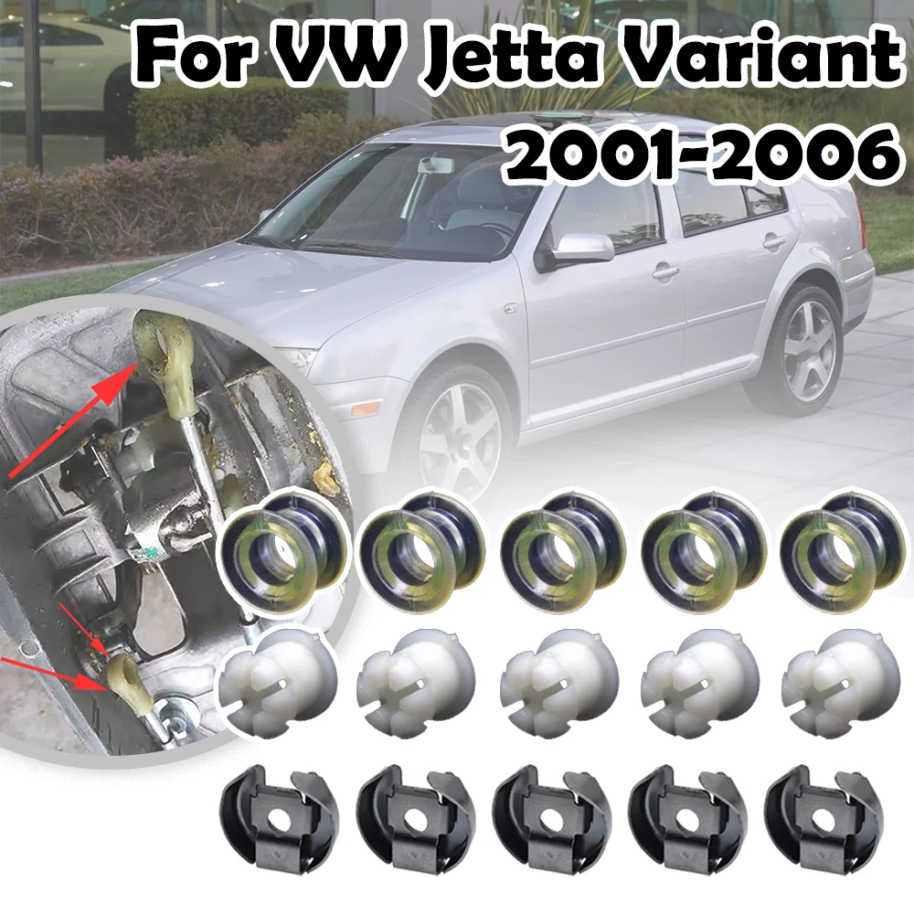 

Bushing For VW Jetta Variant 2001 2002 2003-2006 MT Gearbox Shifter Cable End Saver Set Selector Lever Trambulator Repair Kit