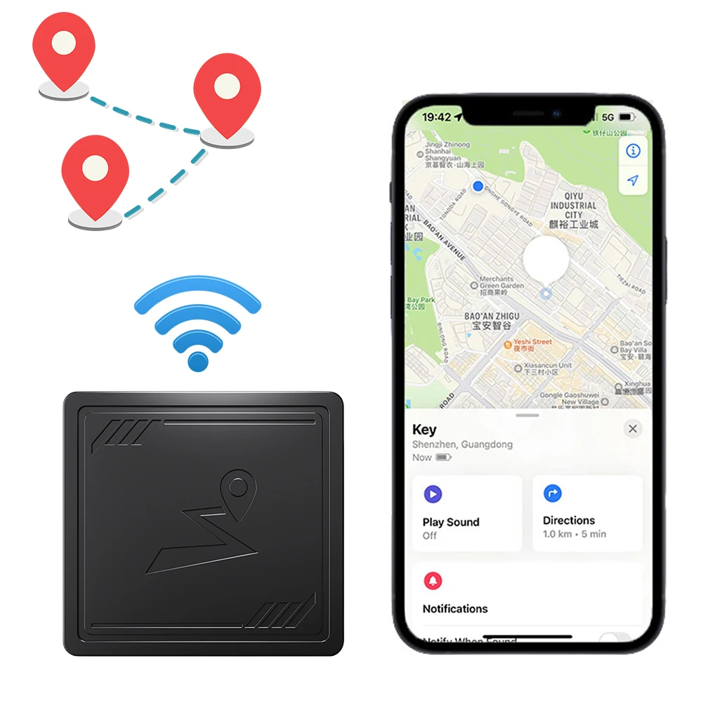 

4G GPS Tracker with App Real Time Car Tracking Device Anti-Lost Recording Tracking Device for Elderly Children Pets Car