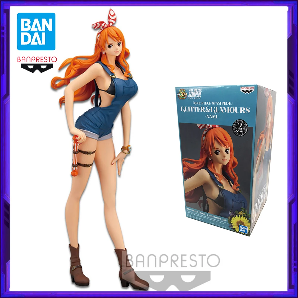 

В наличии Bandai Original Banpresto ONE PIECE Nami аниме фигурка модель игрушки