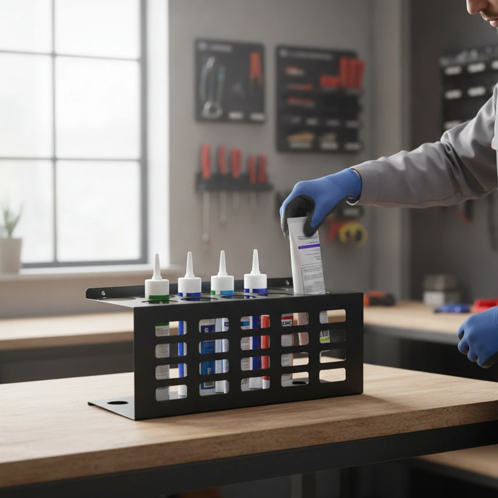 support-en-silicone-robuste-avec-etagere-pour-tubes-de-mastic-organisateur-de-tubes-de-calfeutrage-support-de-garage-durable-pour-les-bricoleurs