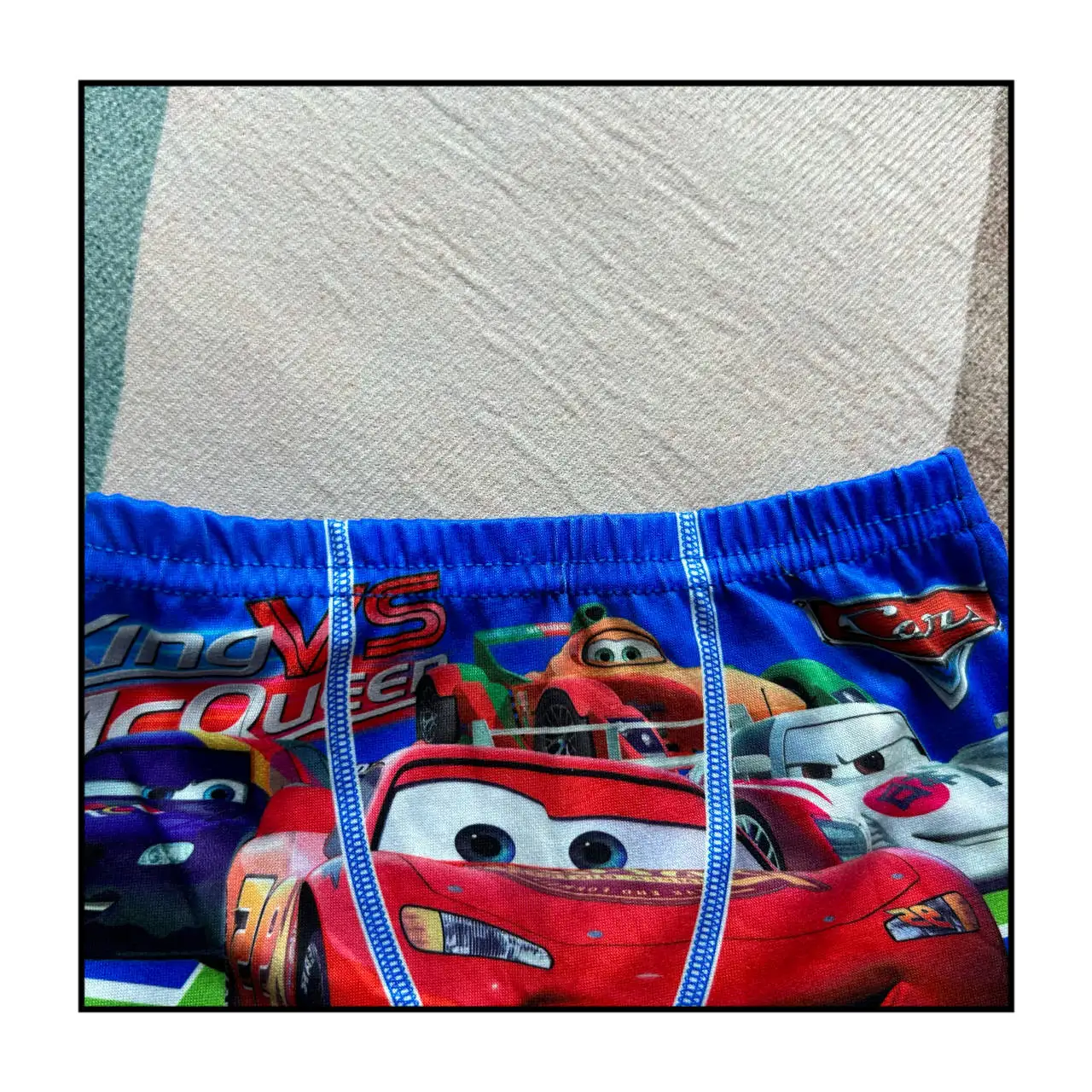 2 pezzi nuovi boxer intimo per bambini auto per bambini Cartoon McQueen boxer intimo per ragazzi