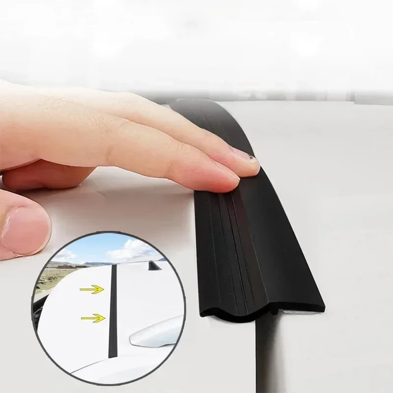 Universal Car Roof Trunk Cover Edge Dustproof Waterproof Seal Strip Car Rubber Sealing Strip Sun-Resistant Durable