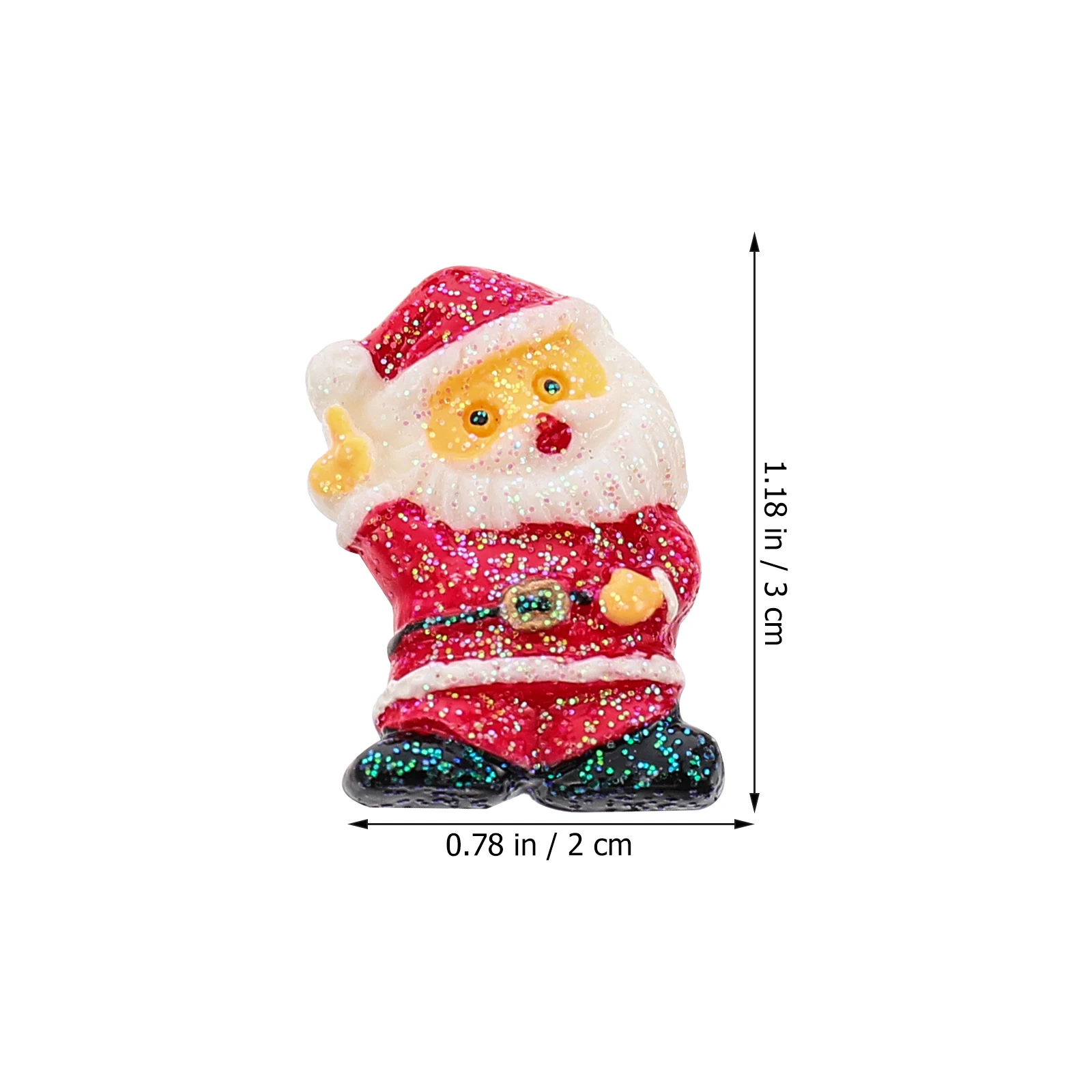 100pcs Resin Accessories Flatback Charms Christmas DIY Craft Mini naments Pendant Button Decorative Slices Jewelry Making