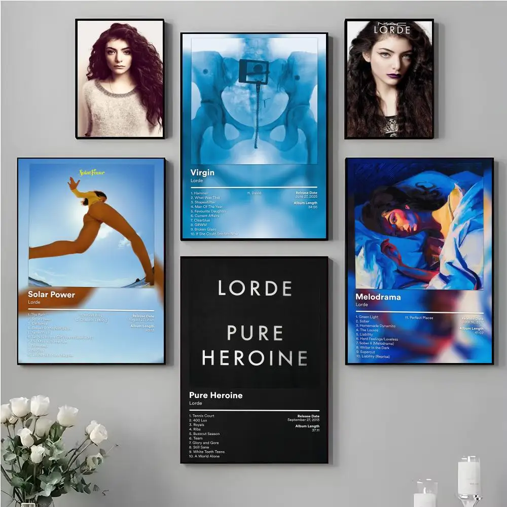 Alternative Pop L-Lorde Poster Music Album Wall Art Print Room Decoration for Bedroom Living Room Office Home Decor Gift