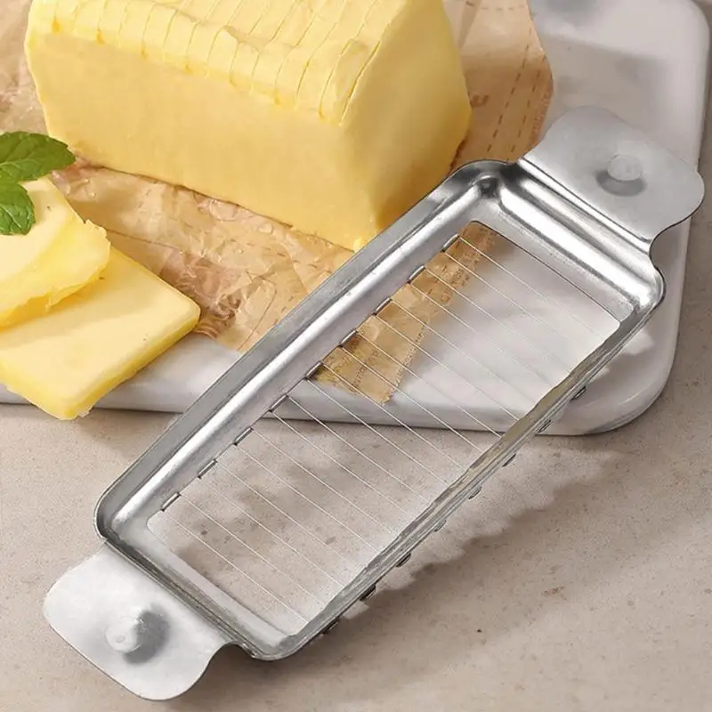 Efficient Butter and Cheese Slicer with Comfortable Grip Ergonomic Handle Cheese Cutter Tool for Quick and Uniform Cut