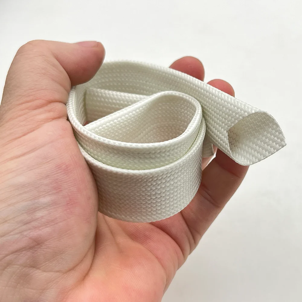 Fiberglass Tube ID 1 ~ 20mm Silicone Resin Braided Wire Sleeve Flame Resistant Fiber Glass Insulate Cable Pipe Protect 5 Colors